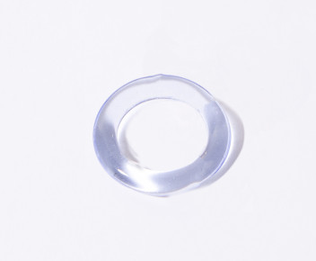 17 mm clear glass Ring