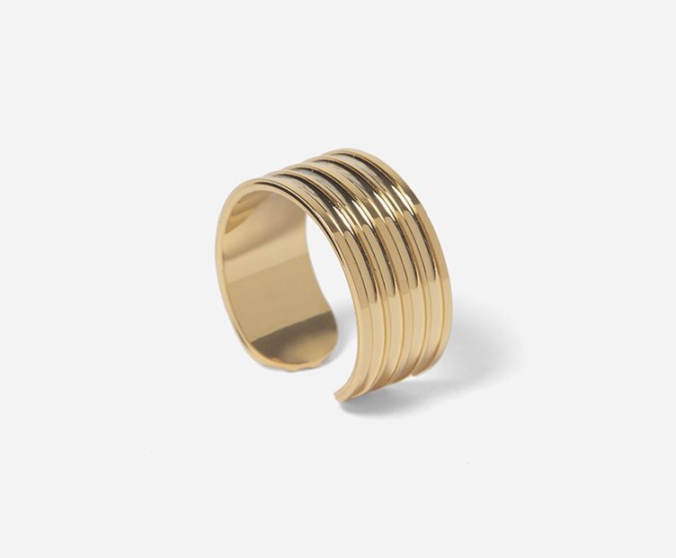 Bague dorée Ramses
