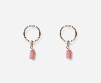 BOUCLE MODULABLE 12 COQUILLAGE ROSE
