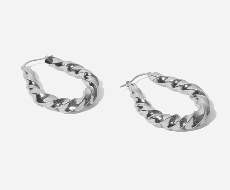 Boucles Phenix argent