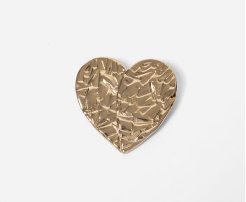 Broche coeur or