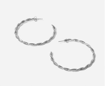 Izo hoop silver