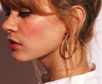 Hoop earrings Lara  xl gold