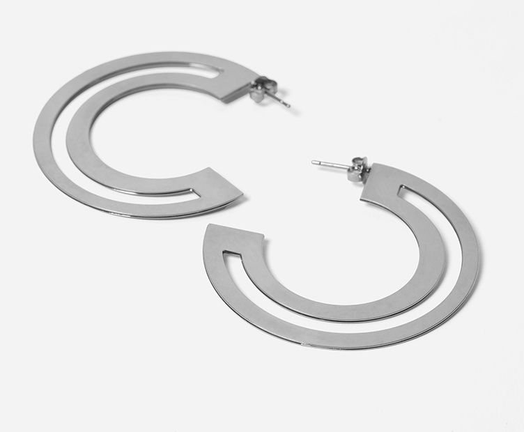 Créoles Looping argent