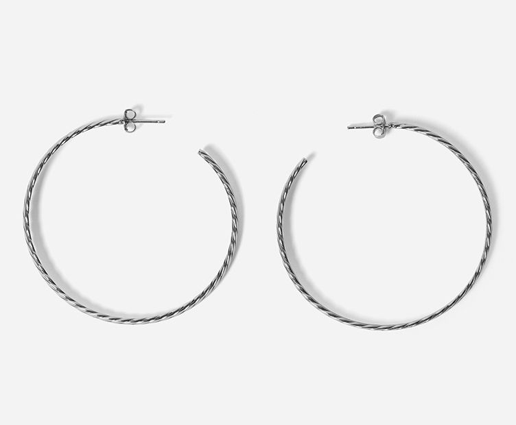 Hoop earrings Esther xl silver