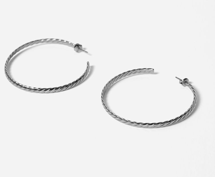 Hoop earrings Esther xl silver