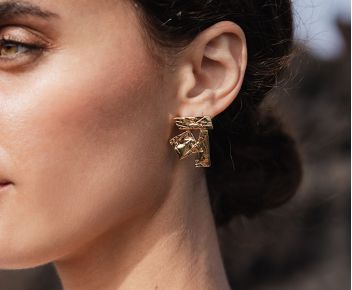 Boucles Kubista Doré