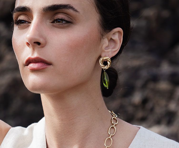 Boucles d'oreilles Norma Vert