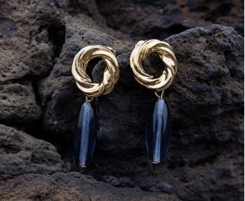 Boucles Norma Bleu