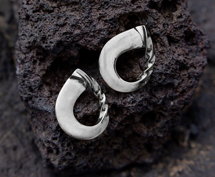 Boucles d'oreilles Aqua Argent