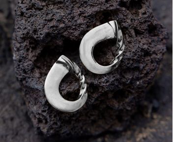 Boucles Aqua Argent