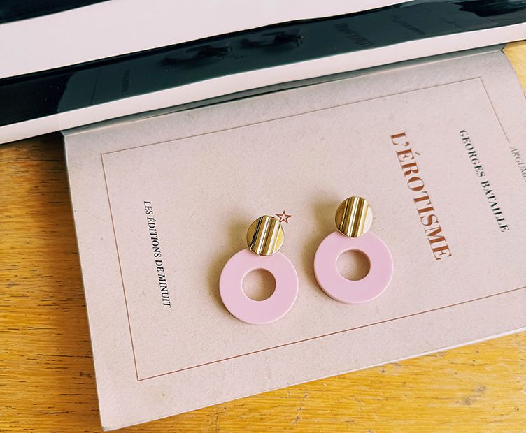 Boucles N°13 Baby pink