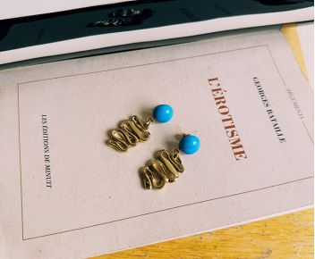 • Boucles N°9 - Bleu mordant