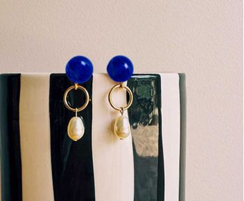 • Boucles N°04 - Bleu mirage