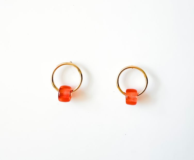 Boucles Tubik orange