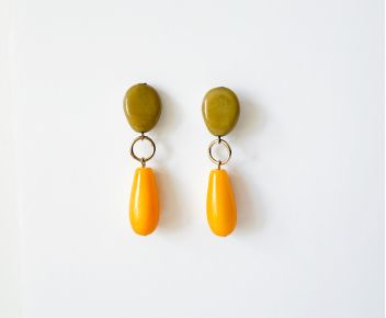 Boucles Tangerine jaune vert