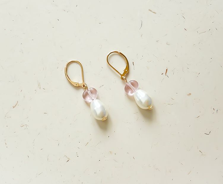 BOUCLES ALIX DORE ROSE