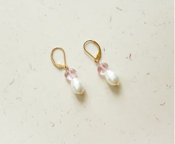 Boucles Alix doré - rose