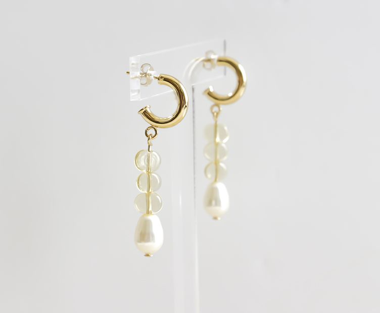 BOUCLES CASCADE JAUNE