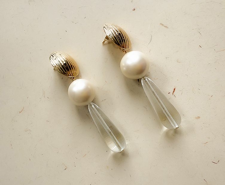 BOUCLE D'OREILLE EDEN TRANSPARENT