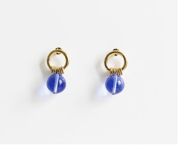 Boucles d'oreille Michou - Bleu