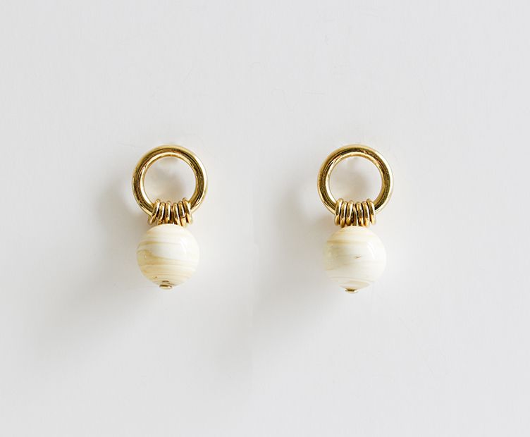 BOUCLE D'OREILLE MICHOU IVOIRE