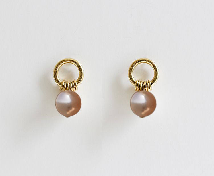 BOUCLE D'OREILLE MICHOU CREM