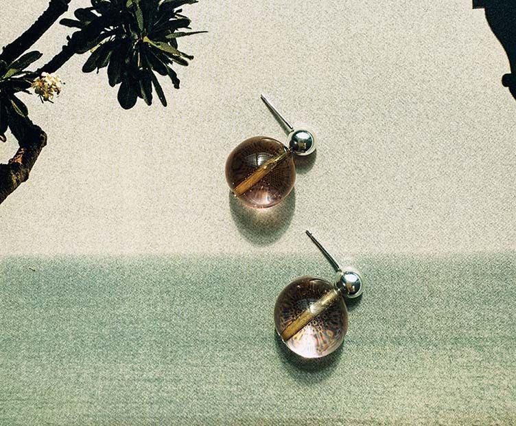 Bizou Earrings - Pink