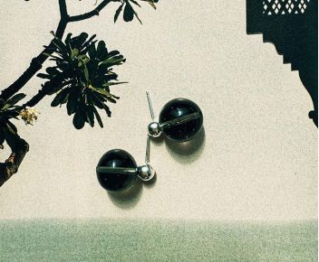 Bizou Earrings - Grey