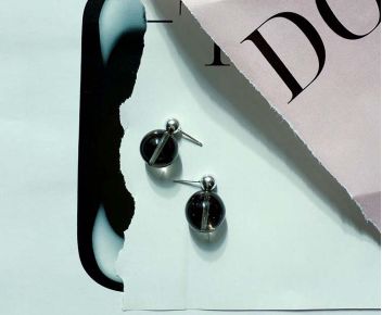 Bizou Earrings - Grey