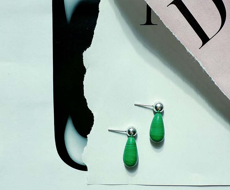 Noko Earrings - Green