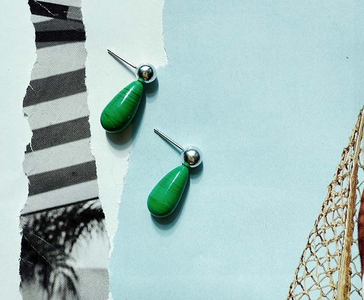 Noko Earrings - Green
