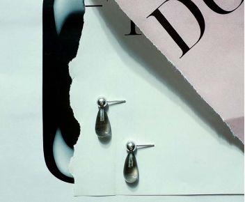 Noko Earrings - Grey
