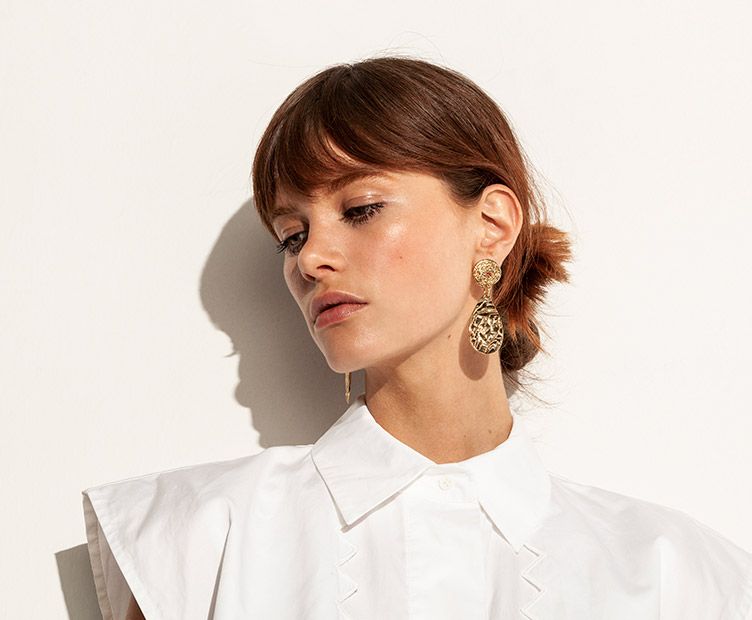 Boucles d'oreilles Baba doré