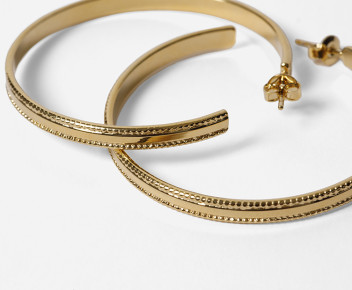 Lara XL Gold Hoops
