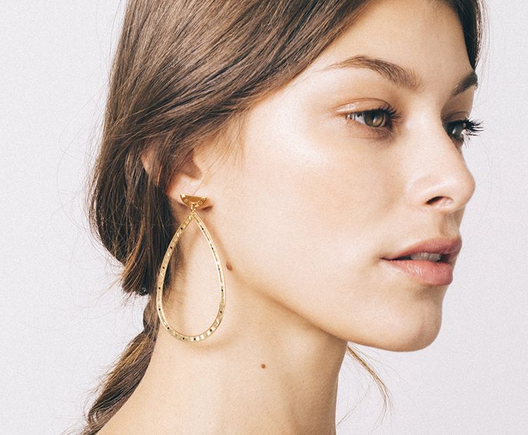 Boucles d'oreilles Babel doré