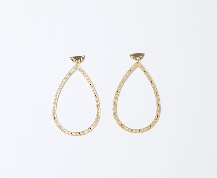Boucles d'oreilles Babel doré
