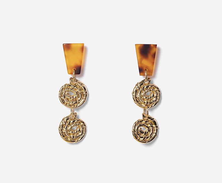 Boucles d'oreilles Fauve Ecaille