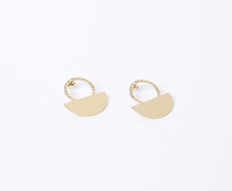 Boucles d'oreilles Moss doré