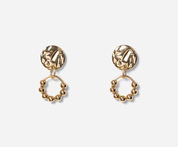 Boucles d'oreilles Ouzou doré