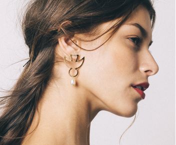Boucles Yvonne Perle