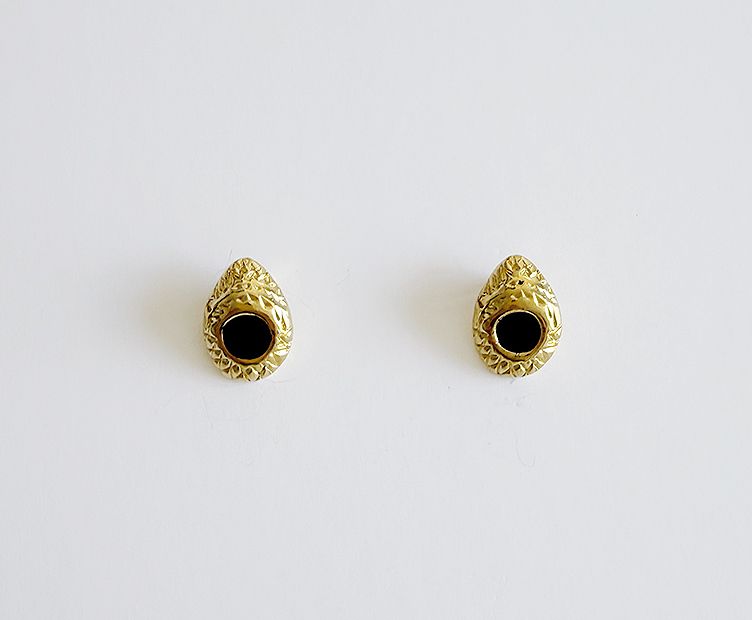 Earrings Drago black