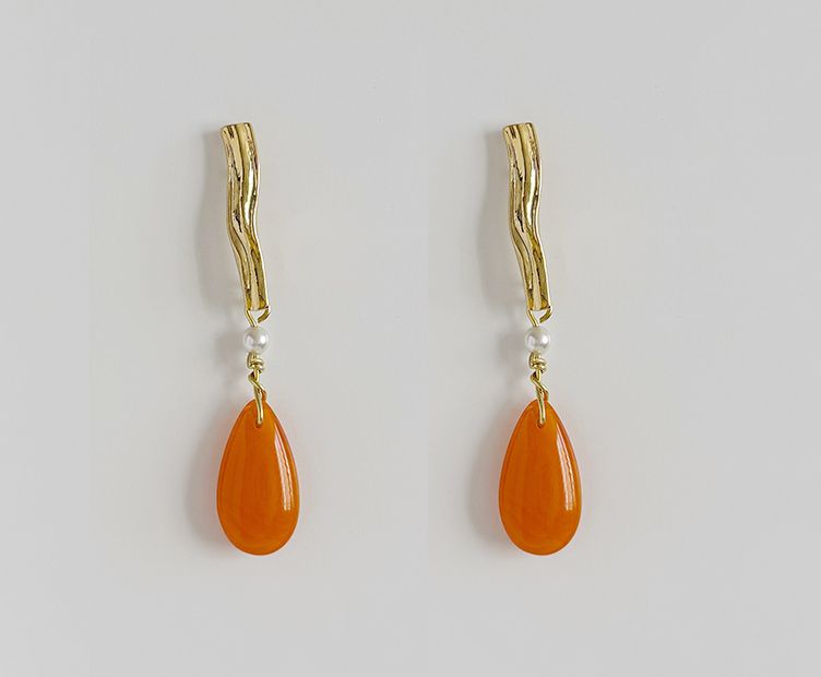 Earrings Fantasia orange