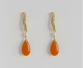 Earrings Fantasia orange