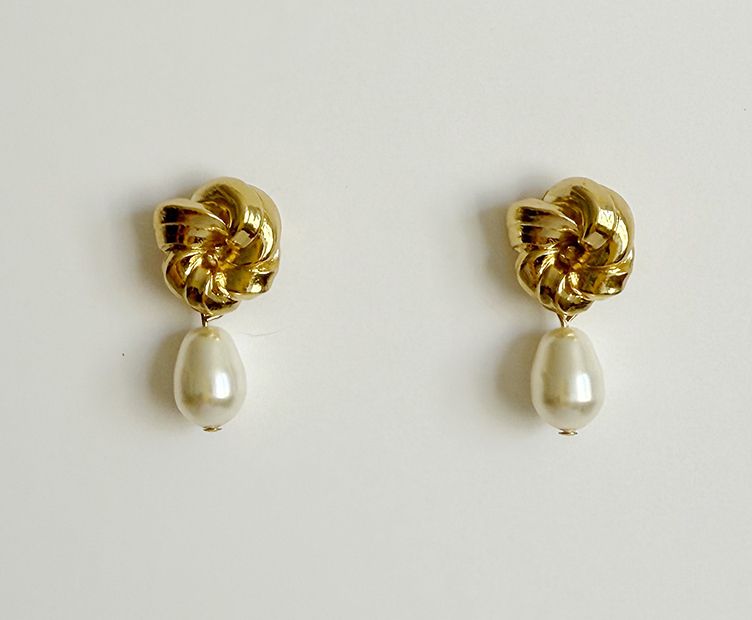 Earrings Louison creme