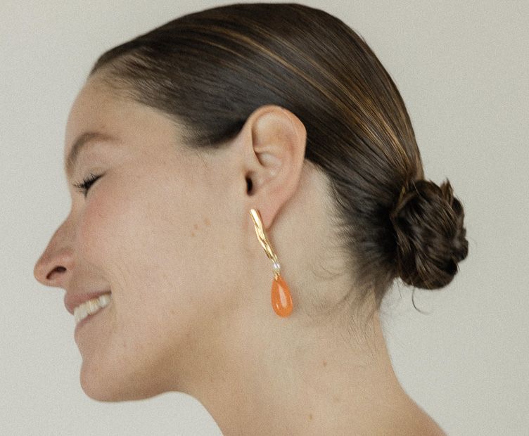 Earrings Fantasia orange