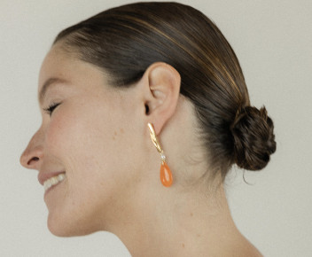 Earrings Fantasia orange