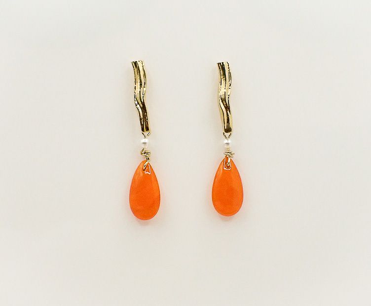 Earrings Fantasia orange