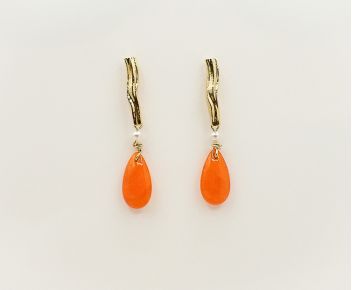 Earrings Fantasia orange