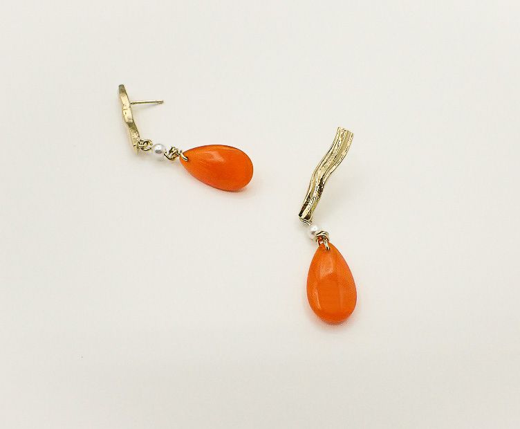 Boucles Fantasia orange